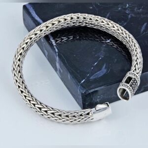 Hand Woven Sterling 925 Silver Bracelet